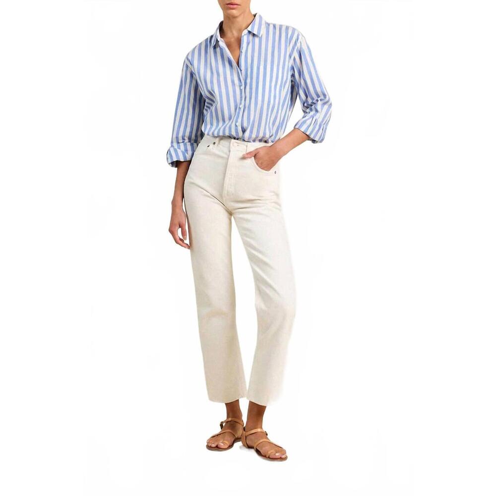 NEW TROVATA blake oversized shirt in volpi lines